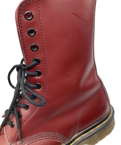 Dr.Martens（ドクターマーチン）Dr.Martens (ドクターマーチン) 10ホールブーツ バーガンディー サイズ:UK6の古着・服飾アイテム