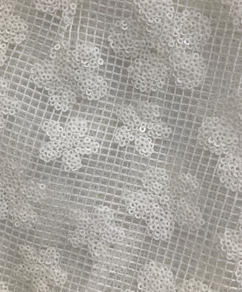 MAISON SPECIAL（メゾンスペシャル）MAISON SPECIAL (メゾンスペシャル) Glitter Flower Wrap Skirt ホワイト サイズ:FREEの古着・服飾アイテム