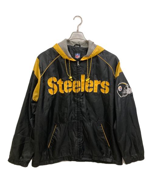 NFL（ナショナル・フットボール・リーグ）NFL (ナショナル・フットボール・リーグ) ナイロンジップパーカー イエロー×ブラック サイズ:Ｌの古着・服飾アイテム