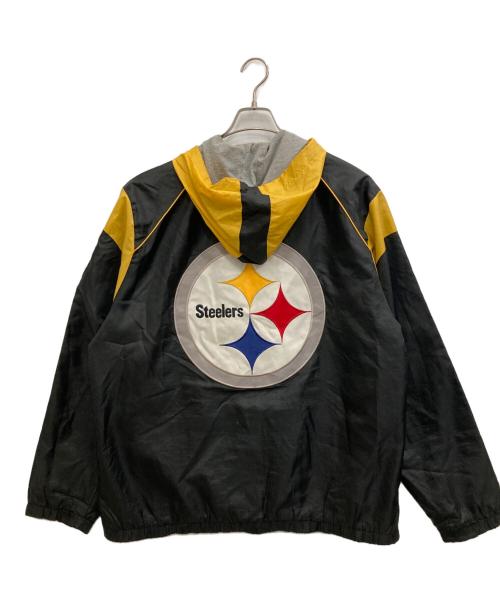 NFL（ナショナル・フットボール・リーグ）NFL (ナショナル・フットボール・リーグ) ナイロンジップパーカー イエロー×ブラック サイズ:Ｌの古着・服飾アイテム