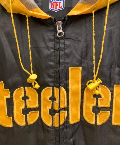 NFL（ナショナル・フットボール・リーグ）NFL (ナショナル・フットボール・リーグ) ナイロンジップパーカー イエロー×ブラック サイズ:Ｌの古着・服飾アイテム