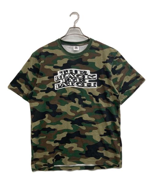 THE BLACK EYE PATCH（ブラックアイパッチ）THE BLACK EYE PATCH (ブラックアイパッチ) カモフラ柄Tシャツ カーキ サイズ:Ｌの古着・服飾アイテム