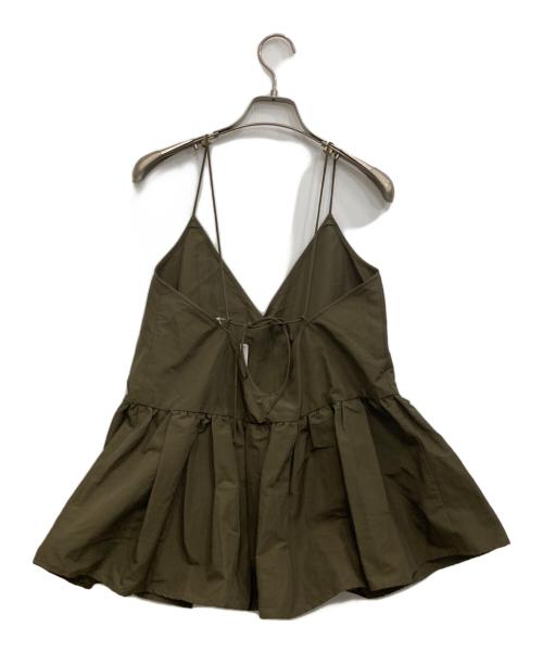 IENA（イエナ）IENA (イエナ) グログランキャミソールブラウス カーキ サイズ:F 未使用品の古着・服飾アイテム