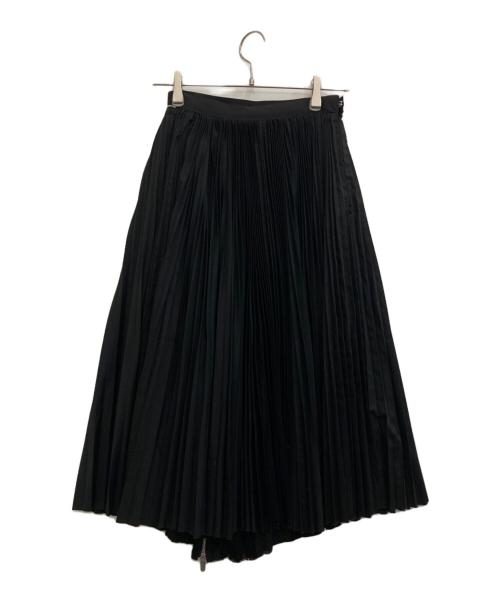 sacai（サカイ）sacai (サカイ) サイドジッププリーツスカート ブラックの古着・服飾アイテム