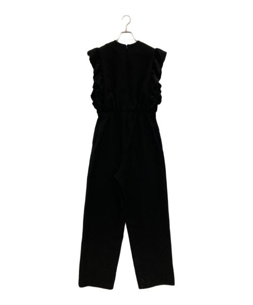 BORDERS at BALCONY（ボーダーズアットバルコニー）BORDERS at BALCONY (ボーダーズアットバルコニー) BALLOON FRILL SLEEVE JUMPSUIT ブラック サイズ:38の古着・服飾アイテム