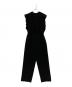 BORDERS at BALCONY（ボーダーズアットバルコニー）の古着「BALLOON FRILL SLEEVE JUMPSUIT」｜ブラック