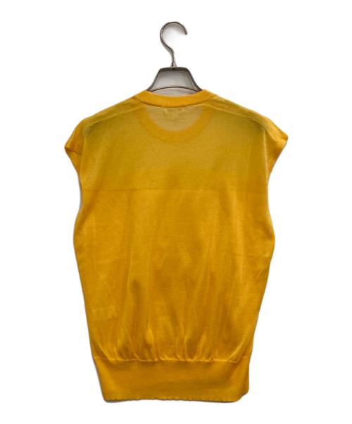 BLAMINK（ブラミンク）BLAMINK (ブラミンク) ノースリーブサマーニット イエロー サイズ:36の古着・服飾アイテム