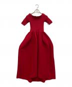 CFCLシーエフシーエル）の古着「POTTERY HS OFF SHOULDER SHORT SLEEVE DRESS」｜レッド