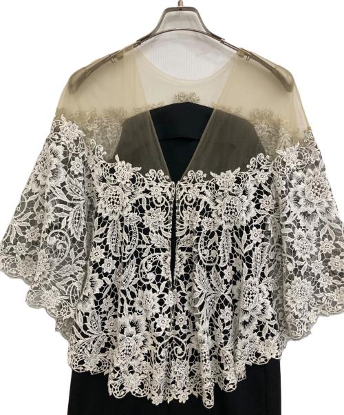 TADASHI SHOJI（タダシ ショージ）TADASHI SHOJI (タダシ ショージ) レース切替ワンピース ブラック サイズ:Ｓの古着・服飾アイテム
