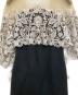 中古・古着 TADASHI SHOJI (タダシ ショージ) レース切替ワンピース ブラック サイズ:Ｓ：7000円