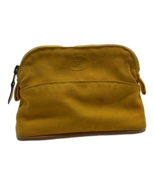 HERMES（エルメス）HERMES (エルメス) ボリードポーチ イエローの古着・服飾アイテム