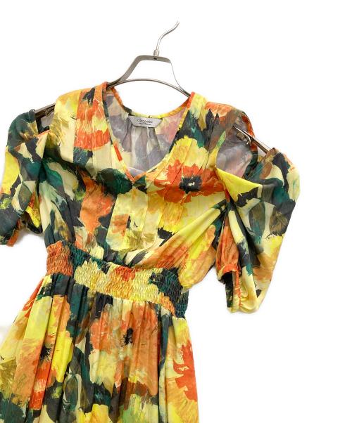 CORCOVADO（コルコバード）CORCOVADO (コルコバード) 花柄ワンピース イエロー サイズ:36の古着・服飾アイテム