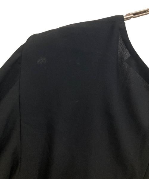 YOKO CHAN（ヨーコチャン）YOKO CHAN (ヨーコチャン) ラッフルスリーブブラウス ブラック サイズ:36の古着・服飾アイテム