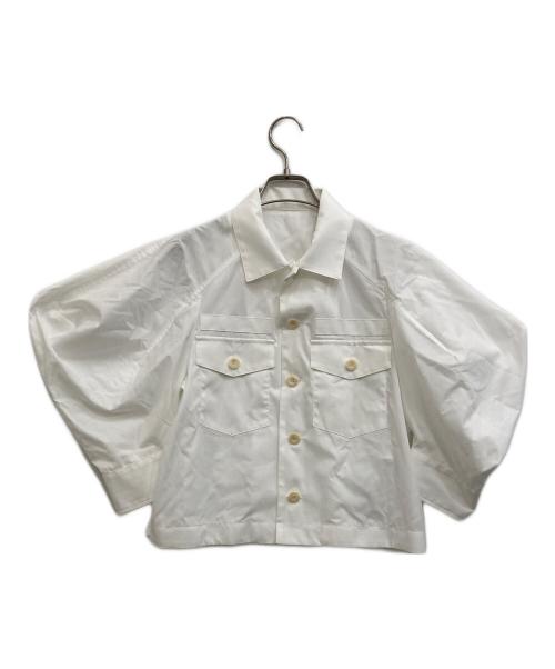 sacai（サカイ）sacai (サカイ) COTTON POPLIN SHIRT ホワイト サイズ:1の古着・服飾アイテム