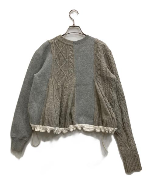 sacai（サカイ）sacai (サカイ) NIKE (ナイキ) SPLITCABLE TECH FLEECE SWEATSHIRT グレー サイズ:Sの古着・服飾アイテム