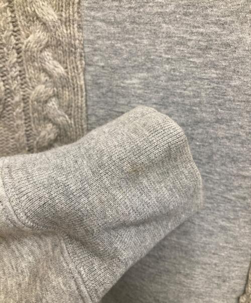 sacai（サカイ）sacai (サカイ) NIKE (ナイキ) SPLITCABLE TECH FLEECE SWEATSHIRT グレー サイズ:Sの古着・服飾アイテム
