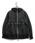 sacaiサカイ）の古着「Sweat Zip Up Blouson」｜グレー