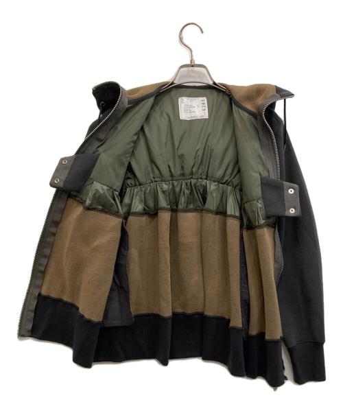 sacai（サカイ）sacai (サカイ) Sweat Zip Up Blouson グレー サイズ:1の古着・服飾アイテム