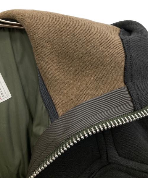 sacai（サカイ）sacai (サカイ) Sweat Zip Up Blouson グレー サイズ:1の古着・服飾アイテム