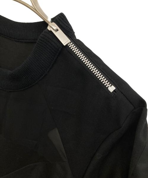 sacai（サカイ）sacai (サカイ) 21SS Solid Mix Pullover ブラック サイズ:1の古着・服飾アイテム
