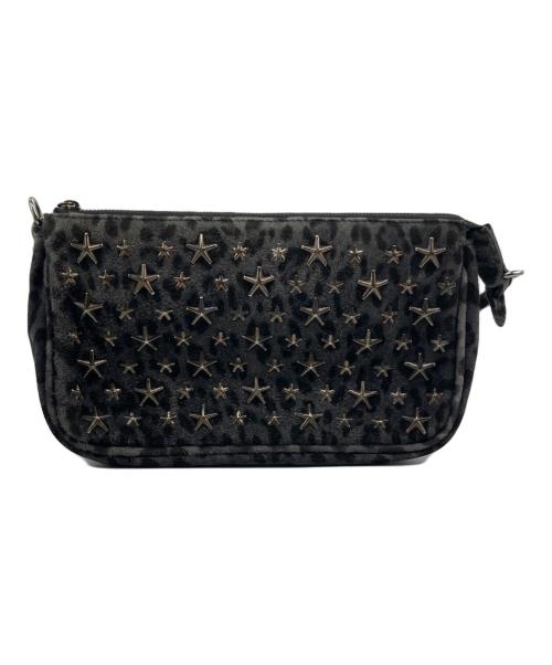 JIMMY CHOO（ジミーチュウ）JIMMY CHOO (ジミーチュウ) スタースタッズハンドバッグ ブラックの古着・服飾アイテム