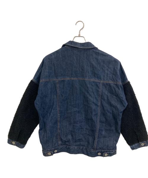 FILA（フィラ）FILA (フィラ) ボア切替デニムジャケット インディゴ サイズ:Ｓの古着・服飾アイテム