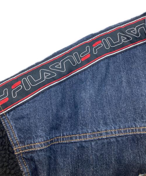 FILA（フィラ）FILA (フィラ) ボア切替デニムジャケット インディゴ サイズ:Ｓの古着・服飾アイテム