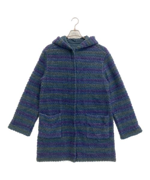 missoni（ミッソーニ）missoni (ミッソーニ) フード付きボアコート ネイビー サイズ:44の古着・服飾アイテム