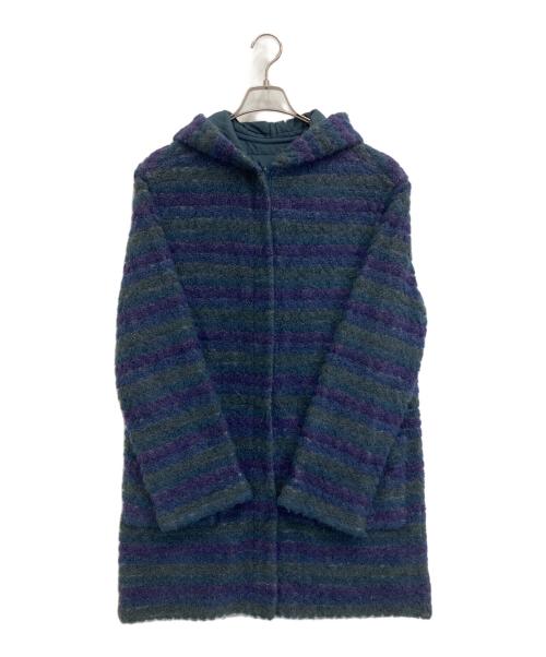 missoni（ミッソーニ）missoni (ミッソーニ) フード付きボアコート ネイビー サイズ:44の古着・服飾アイテム