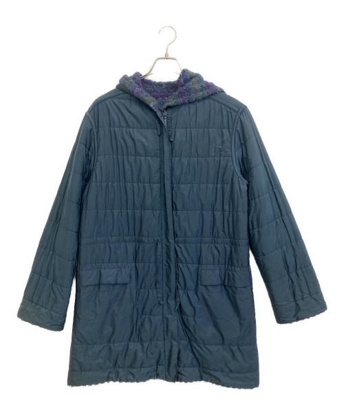missoni（ミッソーニ）missoni (ミッソーニ) フード付きボアコート ネイビー サイズ:44の古着・服飾アイテム
