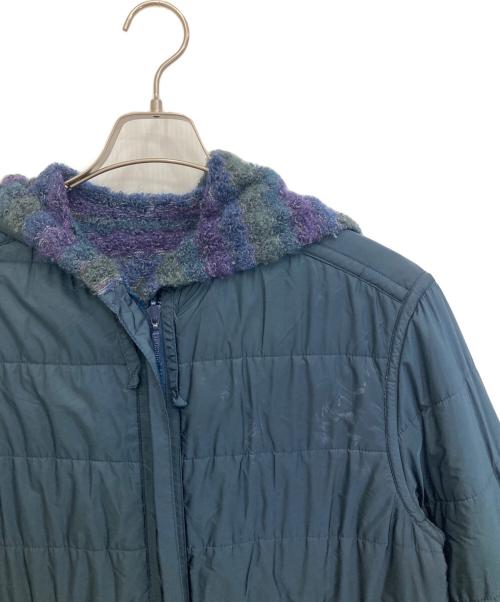 missoni（ミッソーニ）missoni (ミッソーニ) フード付きボアコート ネイビー サイズ:44の古着・服飾アイテム