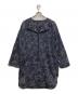 Marble SUD（マーブルシュッド）の古着「刺繍ノーカラーコート」｜ネイビー
