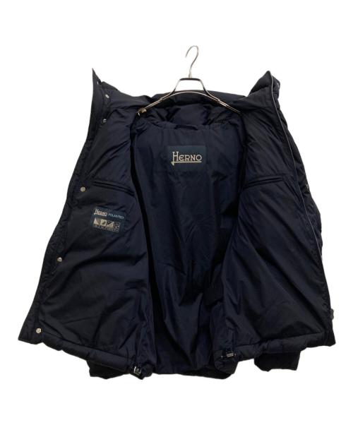 HERNO（ヘルノ）HERNO (ヘルノ) ナイロンダウンフーディージャケット ネイビー サイズ:52の古着・服飾アイテム