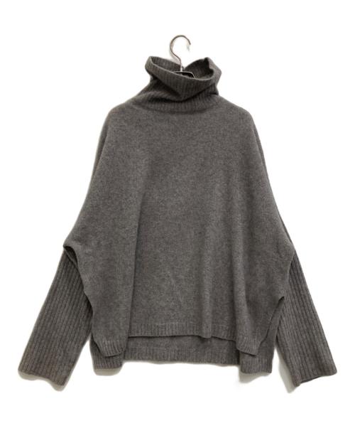 Spick and Span（スピック＆スパン）Spick and Span (スピック＆スパン) 23AWフォックスウールハイネックサイドスリットニット グレー サイズ:Fの古着・服飾アイテム