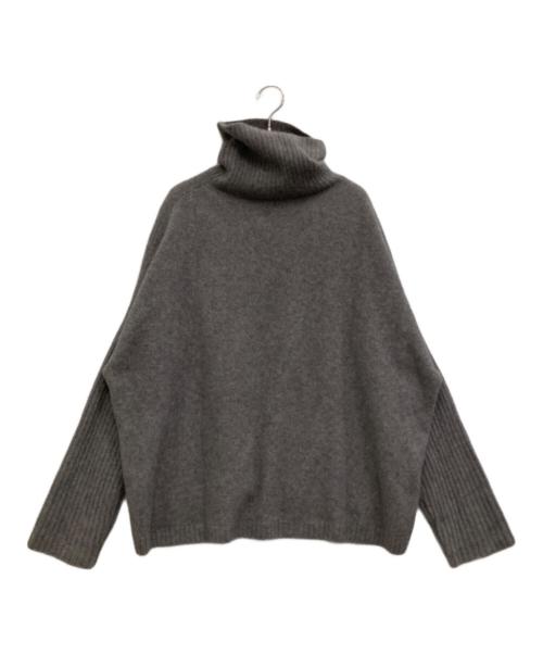 Spick and Span（スピック＆スパン）Spick and Span (スピック＆スパン) 23AWフォックスウールハイネックサイドスリットニット グレー サイズ:Fの古着・服飾アイテム