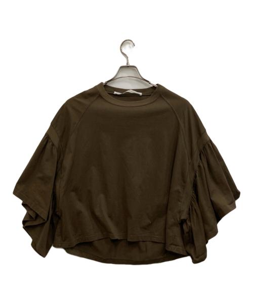COGTHEBIGSMOKE（コグザビッグスモーク）COGTHEBIGSMOKE (コグザビッグスモーク) LAURA GATHERED SLV TOP ブラウン サイズ:-の古着・服飾アイテム