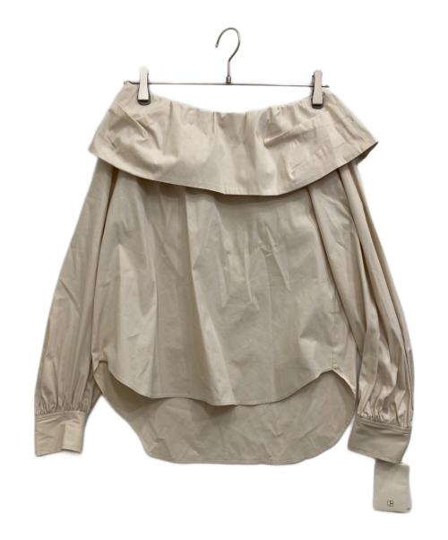 Noble（ノーブル）Noble (ノーブル) 長袖ブラウス ベージュ サイズ:Ｆの古着・服飾アイテム