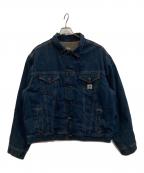 CarHarttカーハート）の古着「裏ボアデニムジャケット」｜インディゴ