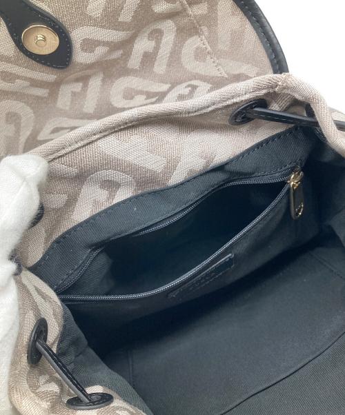 FURLA（フルラ）FURLA (フルラ) キャンバスリュック ベージュの古着・服飾アイテム