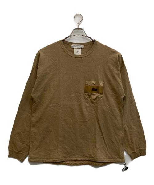 REMI RELIEF（レミレリーフ）REMI RELIEF (レミレリーフ) BRIEFING (ブリーフィング) 長袖カットソー ブラウン サイズ:Ｌの古着・服飾アイテム