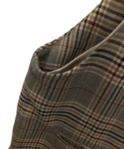 Ameri（アメリ）AMERI (アメリ) チェックジレ グレー サイズ:FREEの古着・服飾アイテム