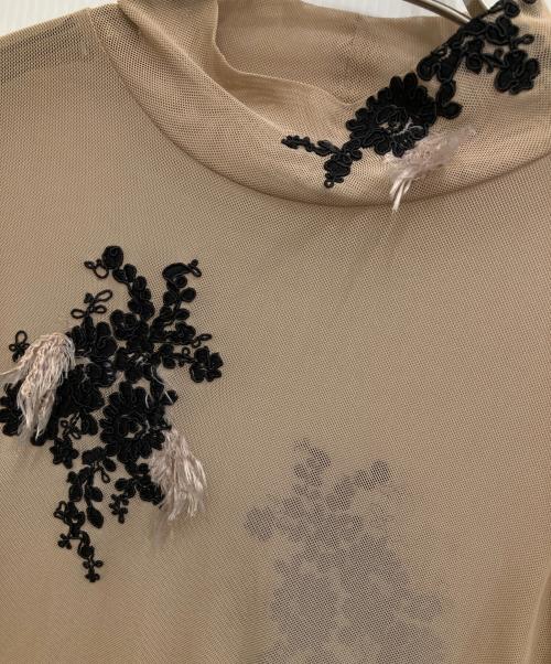 Ameri（アメリ）AMERI (アメリ) UND FUR EMBROIDERY SKINTOP ブラウン サイズ:Fの古着・服飾アイテム