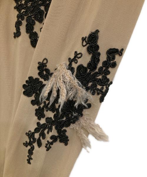 Ameri（アメリ）AMERI (アメリ) UND FUR EMBROIDERY SKINTOP ブラウン サイズ:Fの古着・服飾アイテム