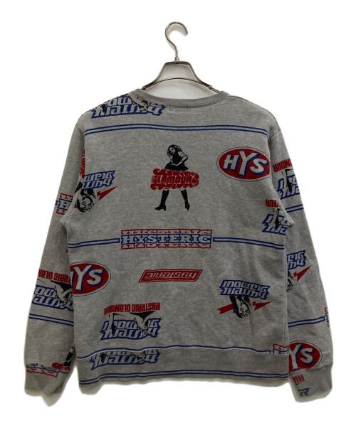 Hysteric Glamour（ヒステリックグラマー）Hysteric Glamour (ヒステリックグラマー) スウェット グレー サイズ:Ｌの古着・服飾アイテム