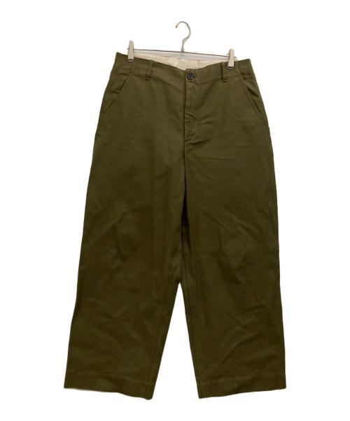 KURO（クロ）KURO (クロ) FABRIC SEWING WASH オリーブ サイズ:SIZE 34の古着・服飾アイテム