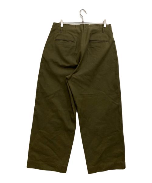 KURO（クロ）KURO (クロ) FABRIC SEWING WASH オリーブ サイズ:SIZE 34の古着・服飾アイテム