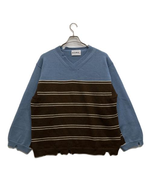 NOMA t.d.（ノーマティーディー）NOMA t.d. (ノーマティーディー) ウールニット スカイブルー サイズ:3の古着・服飾アイテム