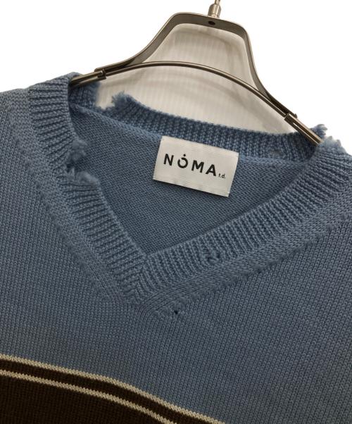 NOMA t.d.（ノーマティーディー）NOMA t.d. (ノーマティーディー) ウールニット スカイブルー サイズ:3の古着・服飾アイテム