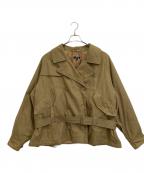 Engineered Garmentsエンジニアド ガーメンツ）の古着「Short Trench Jacket - Nyco Twill」｜ブラウン
