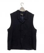 Gorschゴーシュ）の古着「WOOLRAYON VELVETYARN WAISTCOAT」｜ネイビー